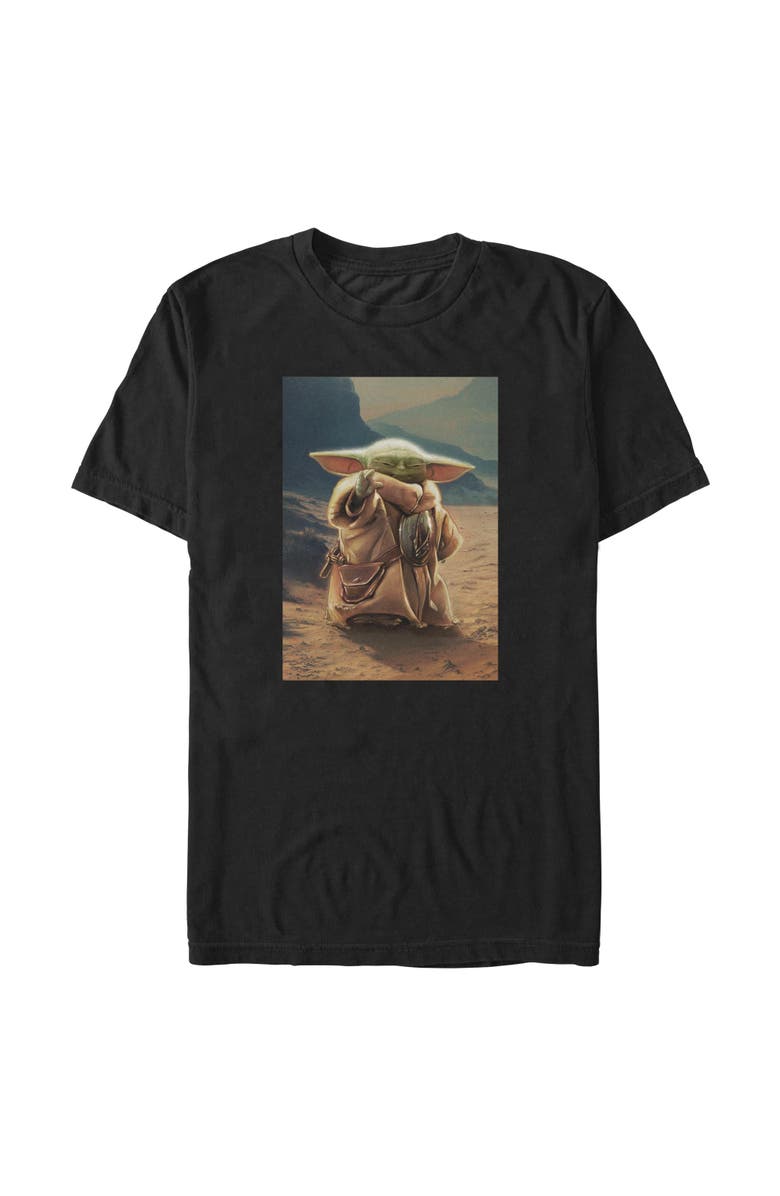 Star Wars: The Mandalorian and Grogu Men's Star Wars The Mandalorian and Grogu The Child Force Poster  Graphic T-Shirt, Main, color, Black