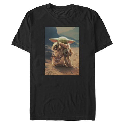 Men's Star Wars The Mandalorian and Grogu The Child Force Poster  Graphic T-Shirt