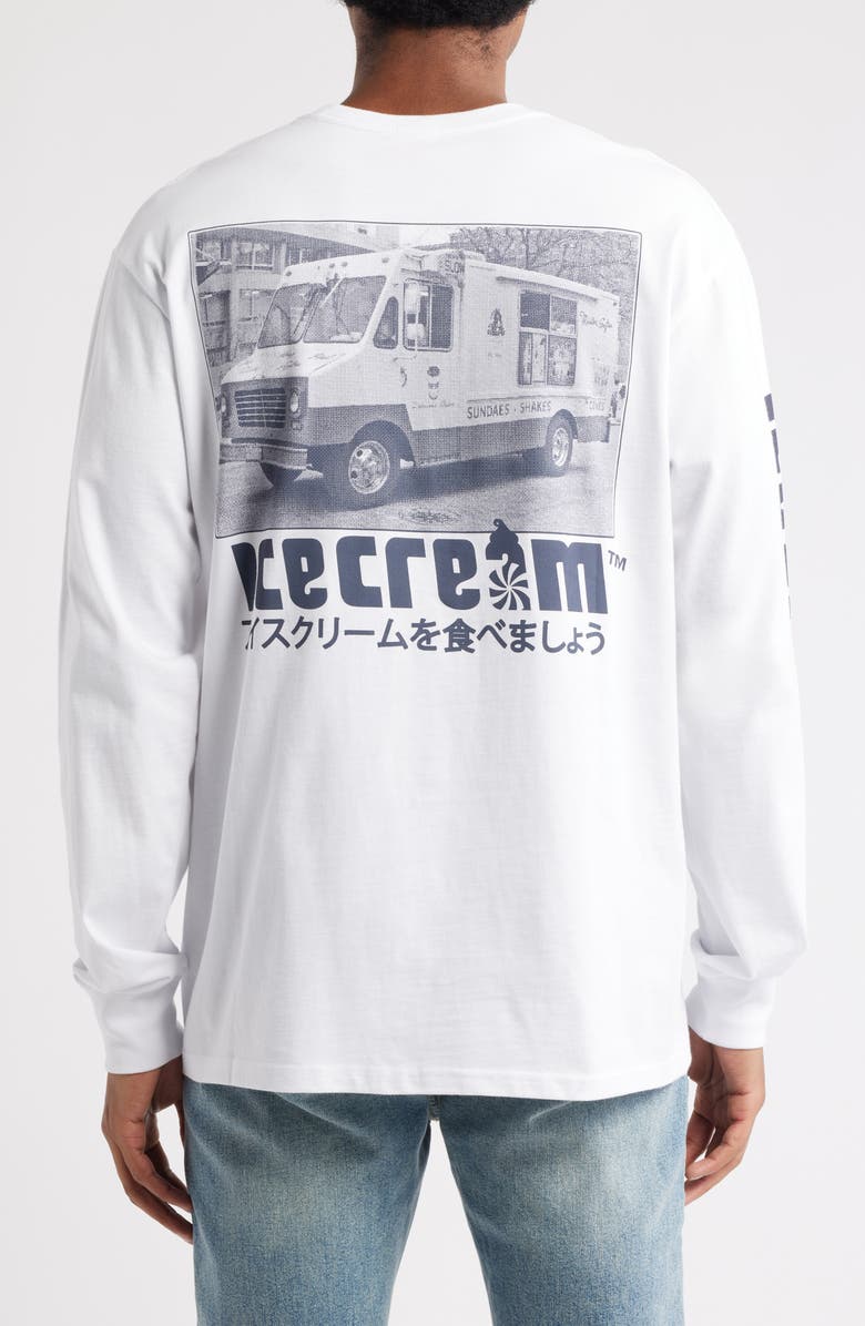 ICECREAM The Truck Long Sleeve Graphic T-Shirt, Alternate, color, White
