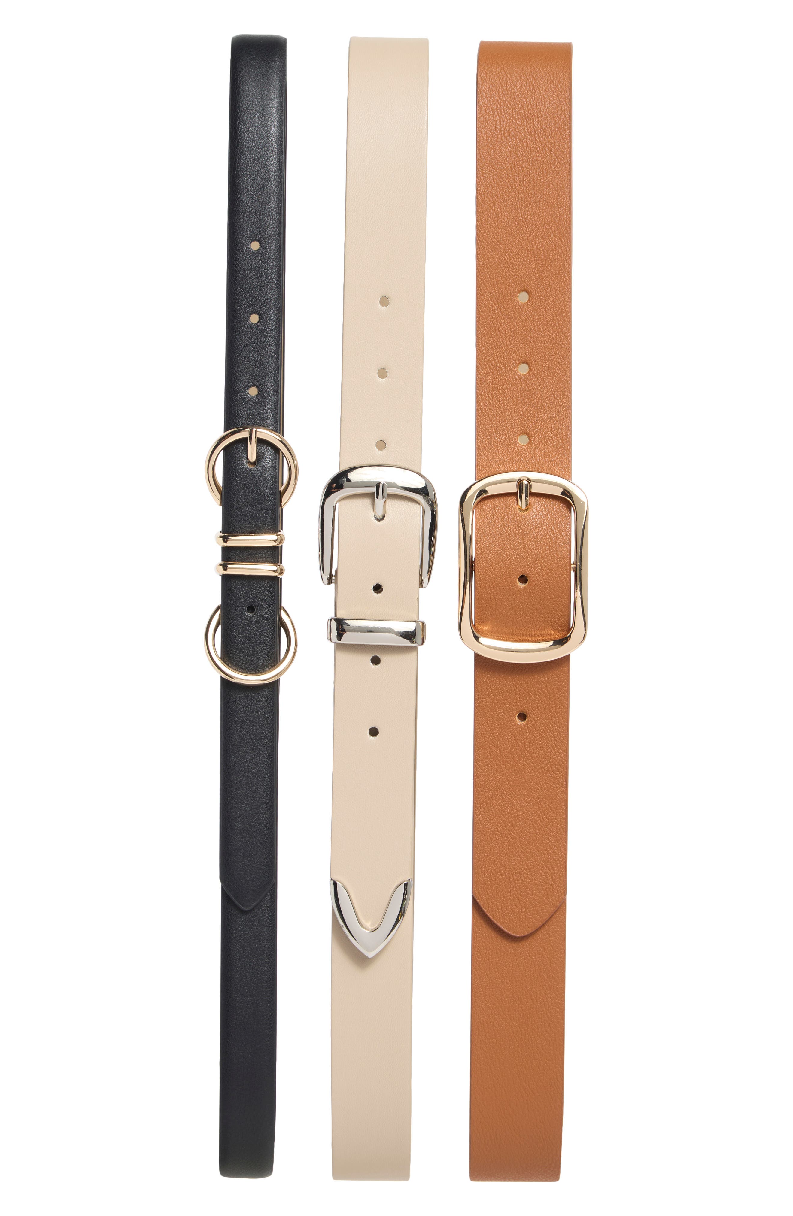 3-for-1 Assorted Belt Set