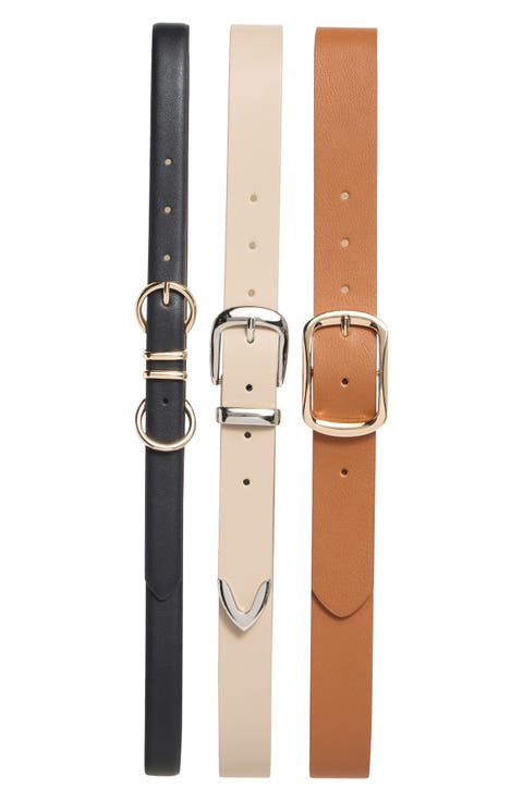 3-for-1 Assorted Belt Set