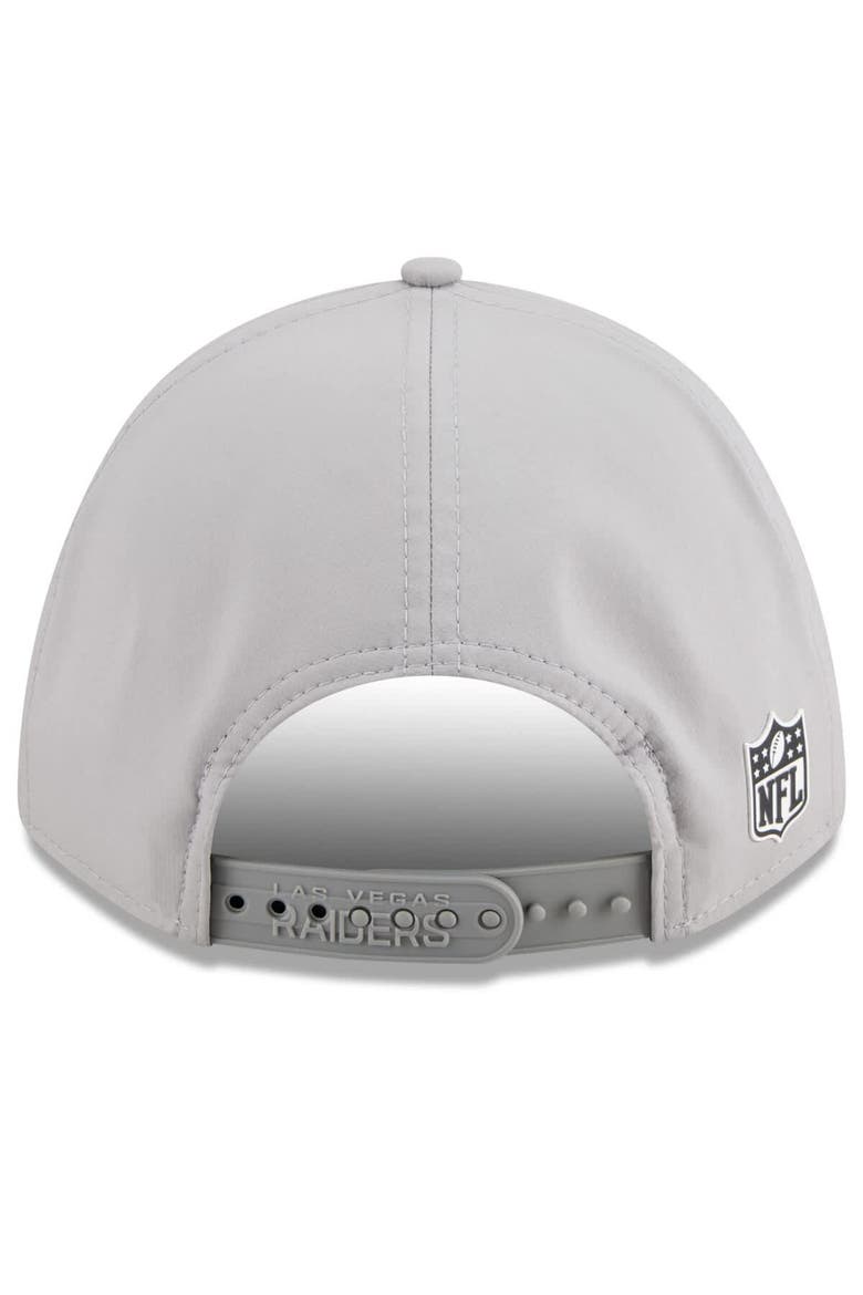 Men's New Era Gray Las Vegas Raiders 2025 Sideline  M-Crown 9FORTY Adjustable Hat, Alternate, color, Gray