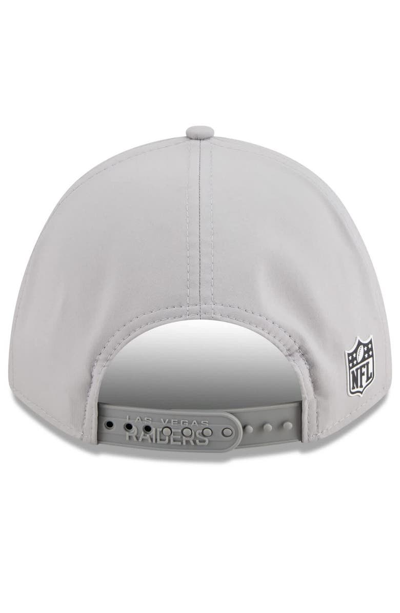 New Era Men's New Era Gray Las Vegas Raiders 2025 Sideline M-Crown 9FORTY Adjustable Hat, Alternate, color, Gray