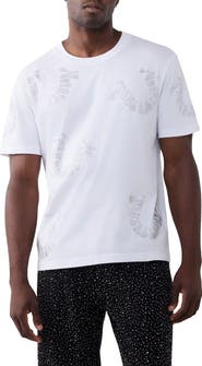 True Religion Wrapped Crystal Logo Graphic T-Shirt