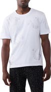 True Religion Wrapped Crystal Logo Graphic T-Shirt