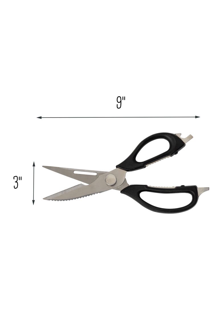 Multi-Use Kitchen Shears, Alternate, color, Black