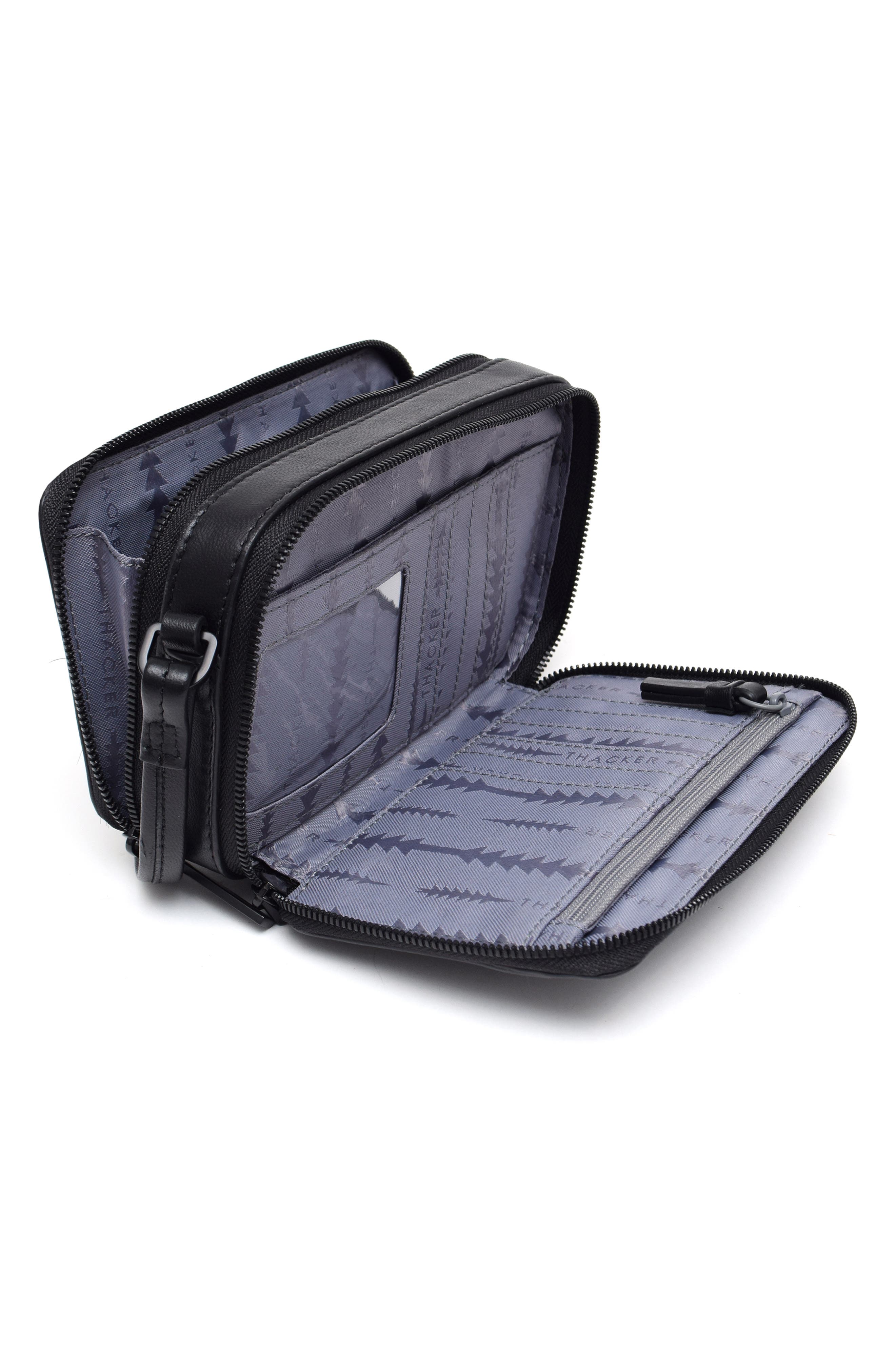 Thacker Riley Genuine Calf Hair Crossbody Bag, Alternate, color, Black/ Calf Hair