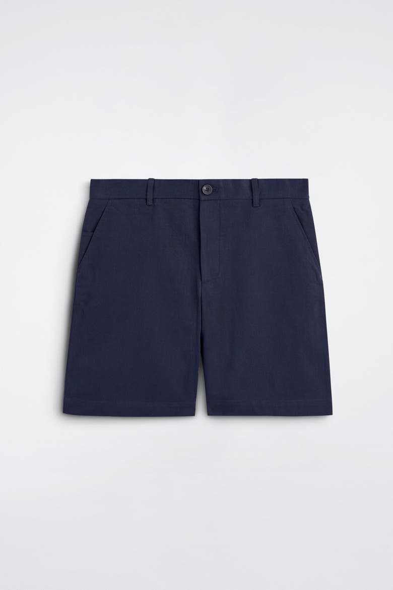 Cotton Straight-leg Chino Shorts, Alternate, color, NAVY
