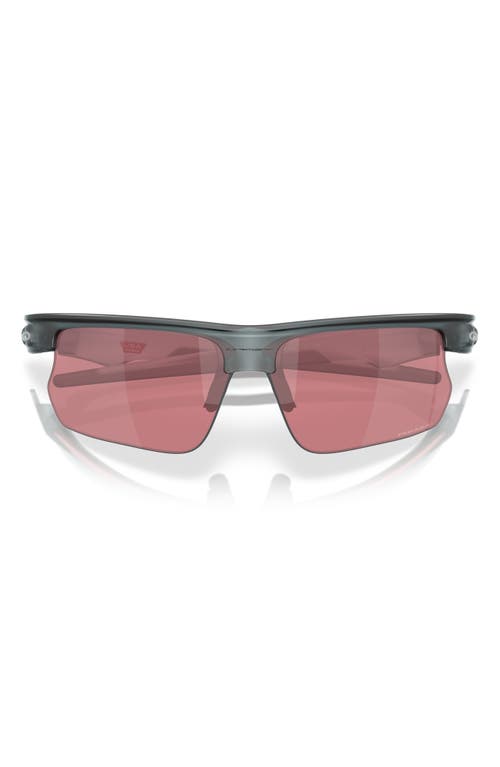 Shop Oakley Bisphera 68mm Prizm™ Gradient Oversize Rectangular Sunglasses In Matte Crystal Black