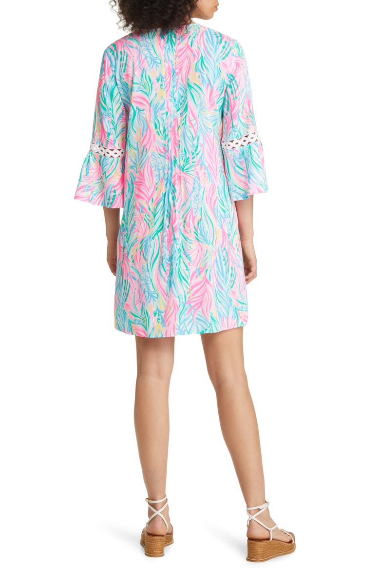 Hollie Print Tunic Dress, Alternate, color, MULTI SEA TURTLE SOIREE