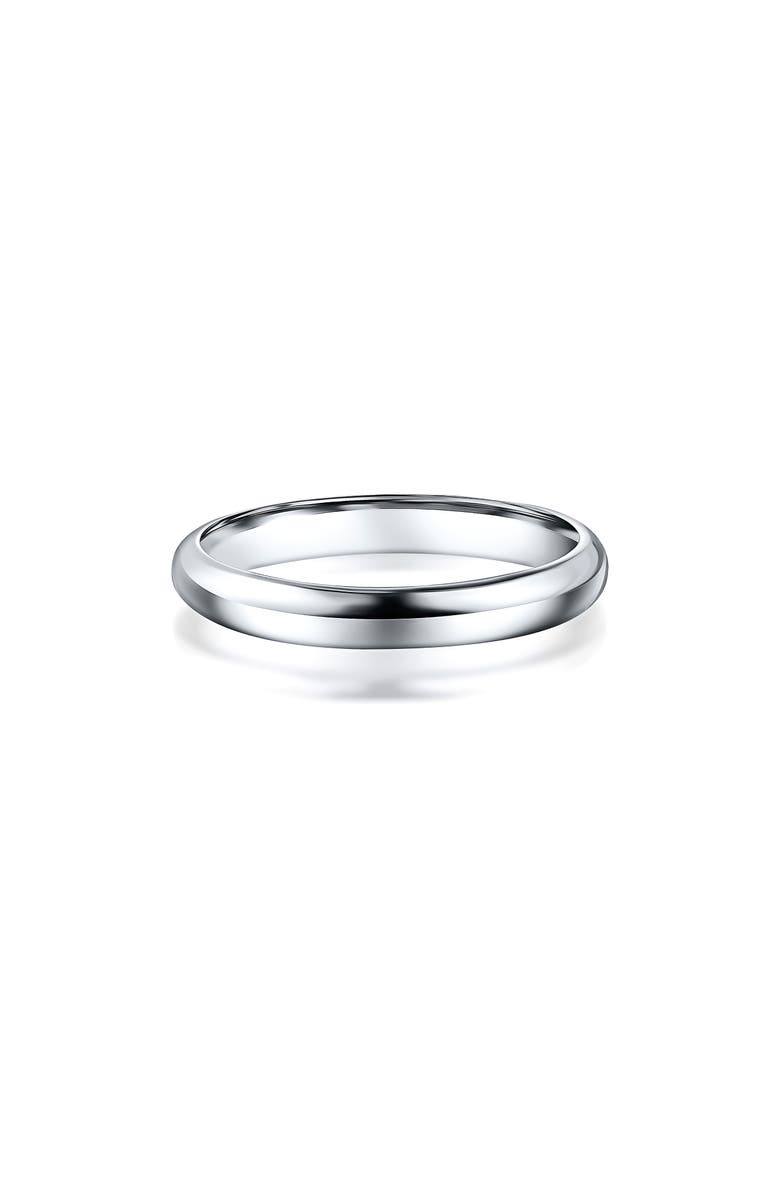 BEST SILVER Sterling Silver Dome Band Ring, Main, color, Silver