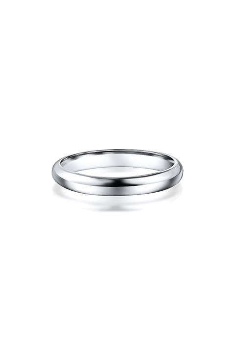Sterling Silver Dome Band Ring