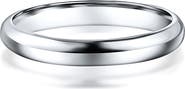 BEST SILVER Sterling Silver Dome Band Ring