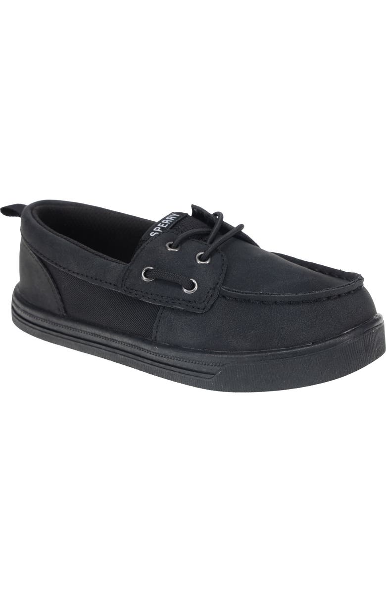 SPERRY TOP-SIDER<sup>®</sup> Kids' Banyan Boat Shoe, Main, color, Black