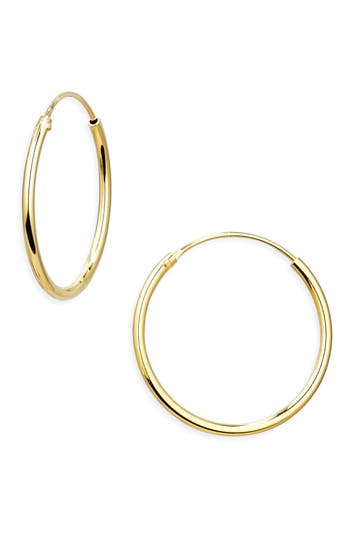 Argento Vivo Endless Hoop Earrings In Gold