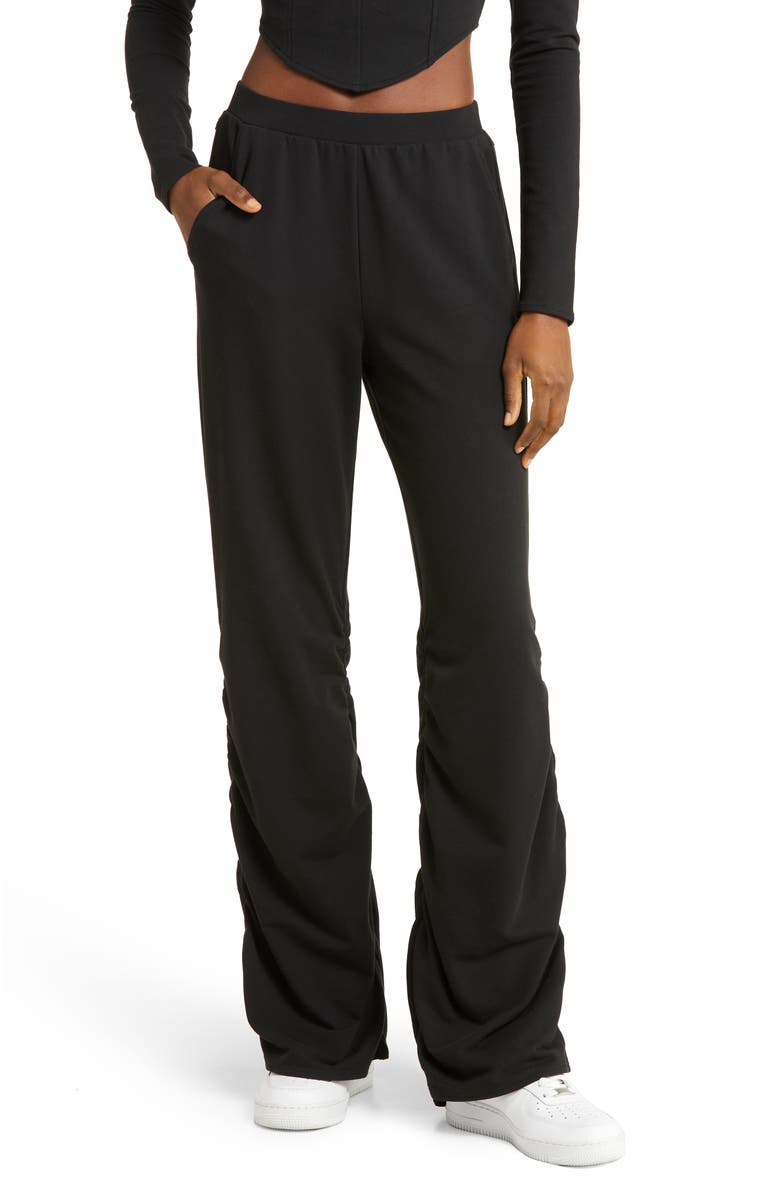 Alo Ruched French Terry Pants, Main, color,