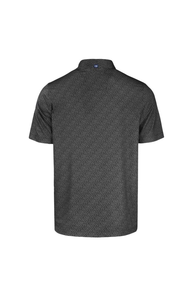 Cutter & Buck Men's Cutter & Buck  Black Los Angeles Rams Throwback Pike Eco Pebble Print Stretch Recycled Polo, Alternate, color, 