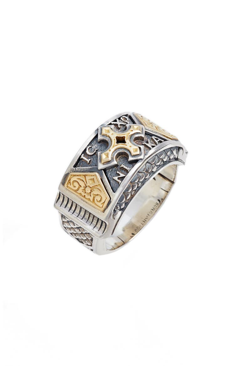 Heonos Band Ring, Main, color, SILVER/ GOLD