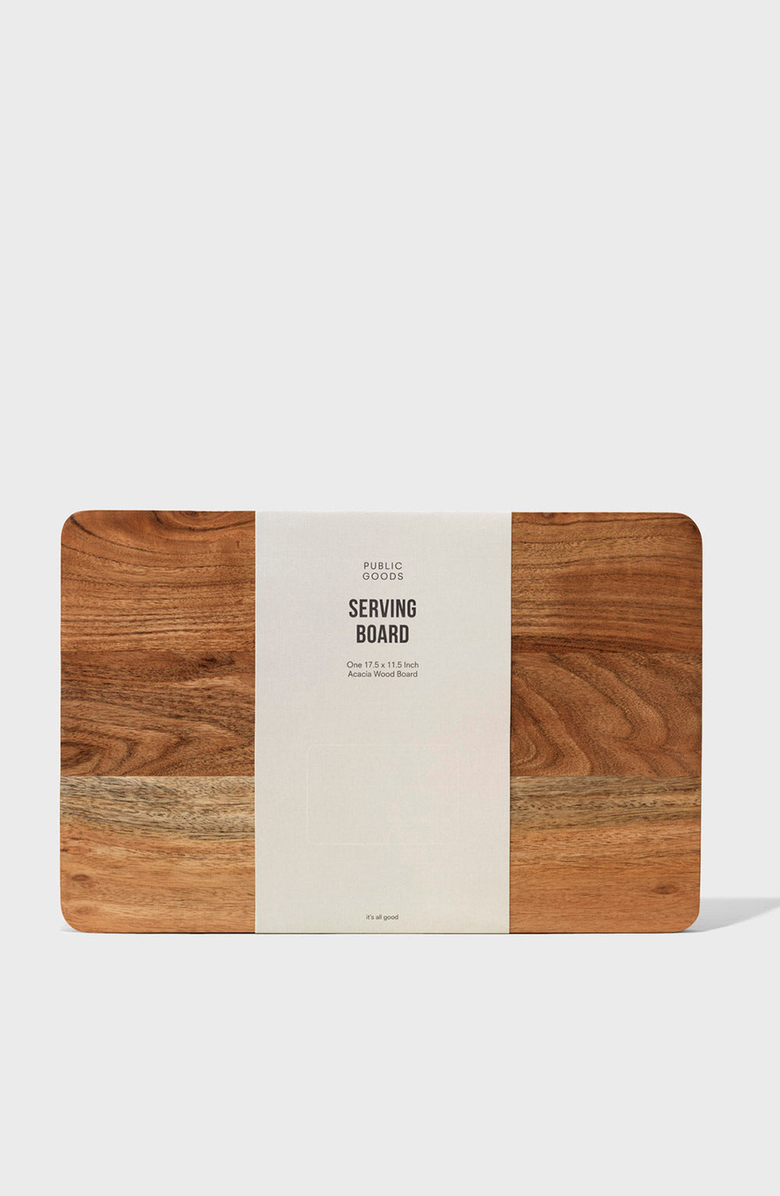 PUBLIC GOODS Acacia Wood Serving Board, Main, color, Acacia Wood