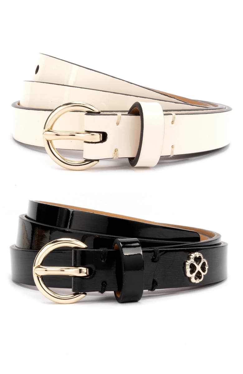 Kate Spade New York 2-pack skinny belts, Main, color,