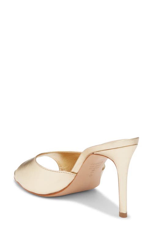 Schutz Cloe Slide Sandal In Silver