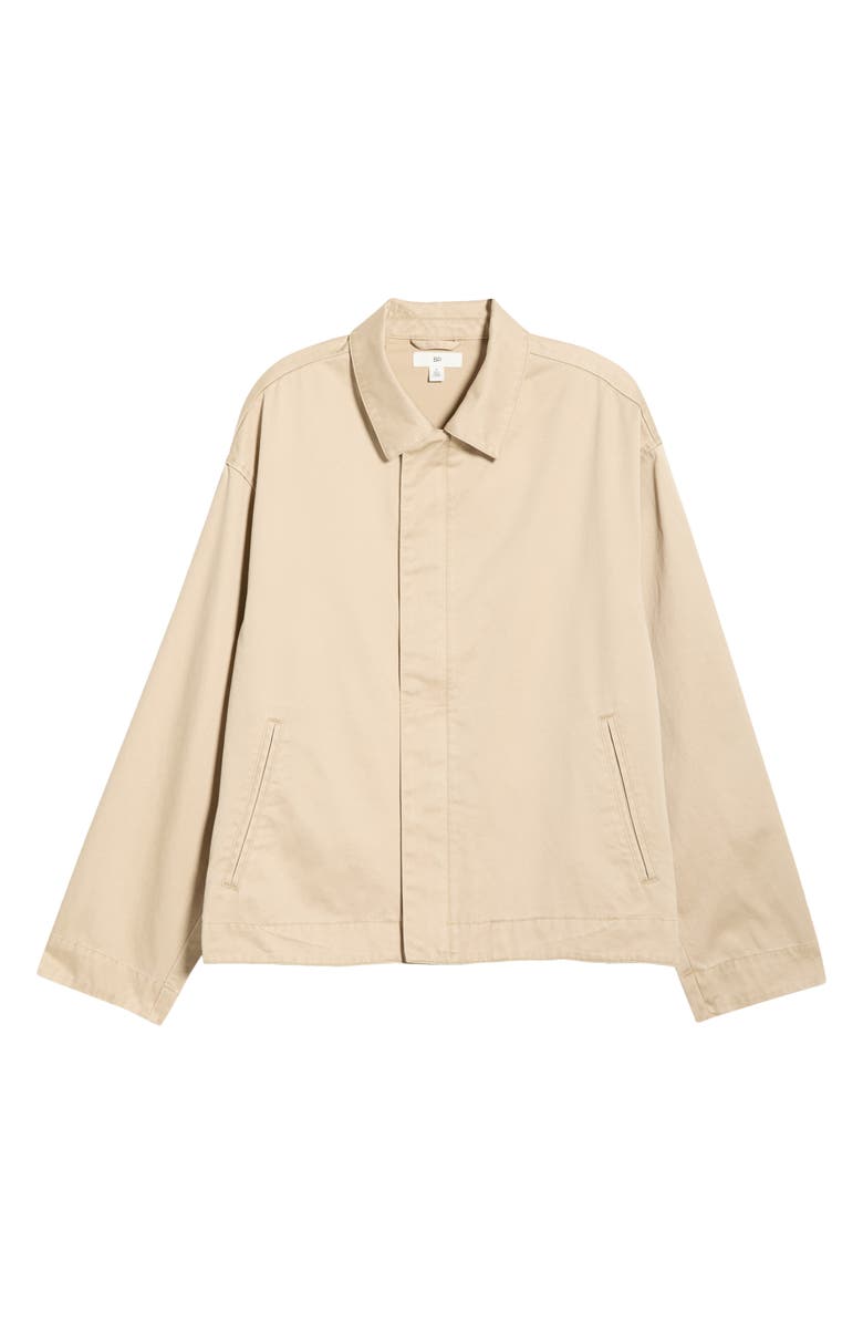 BP. Cotton Twill Zip Jacket, Main, color, Tan Nantucket
