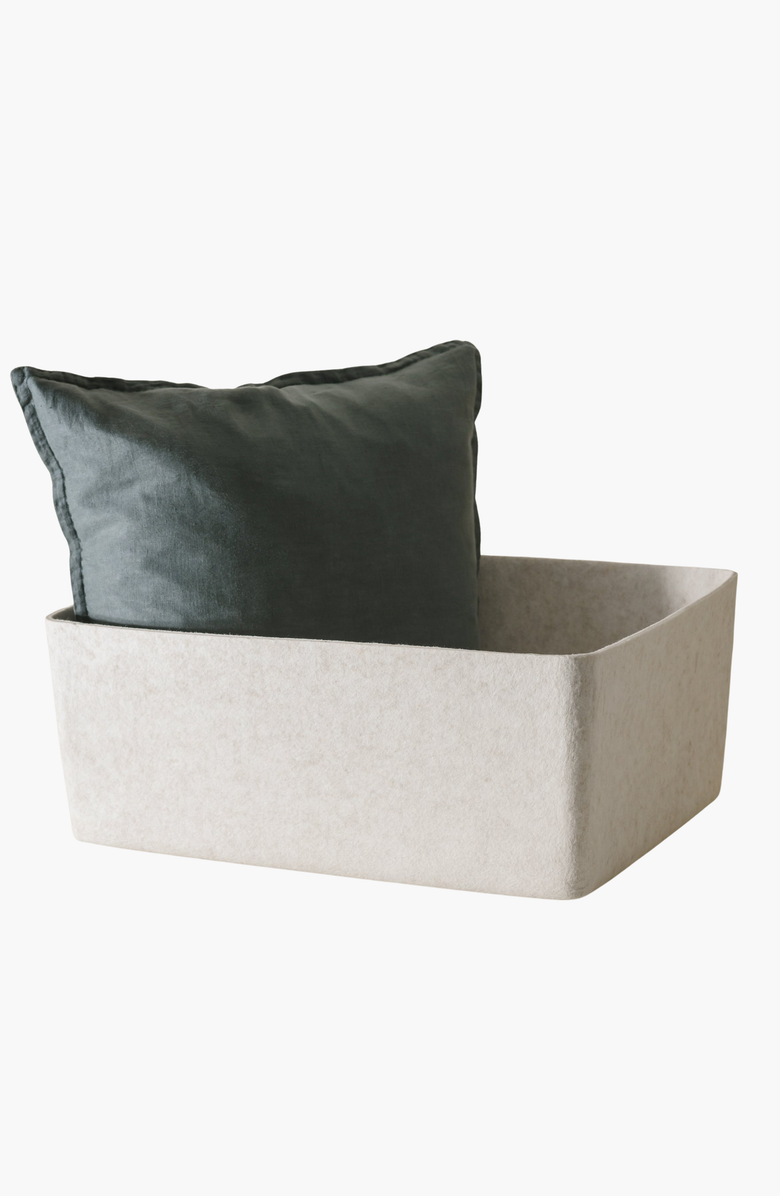 SortJoy The Sculpted Bin - XL, Alternate, color, Stone - Set Of 3