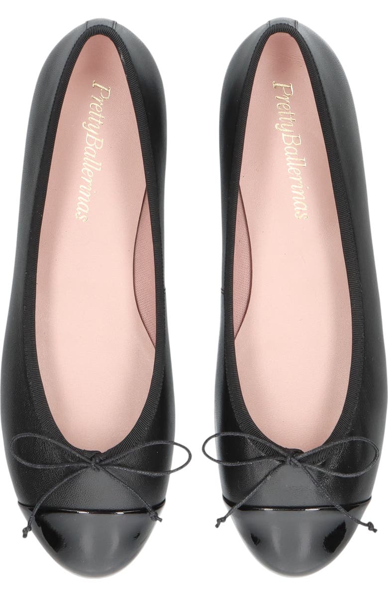 Pretty Ballerinas Toecap Ballet Flat, Main, color, Black