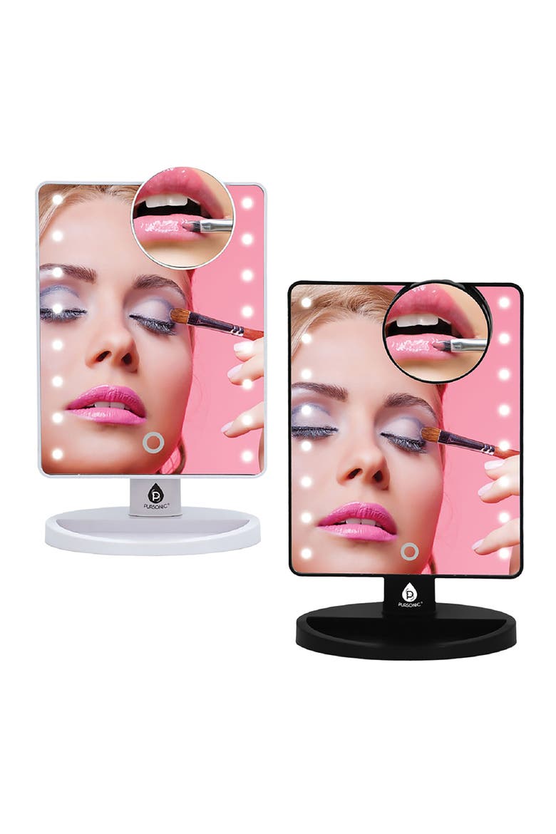 His & Hers LED Vanity Mirror Set, Main, color, Multicolor