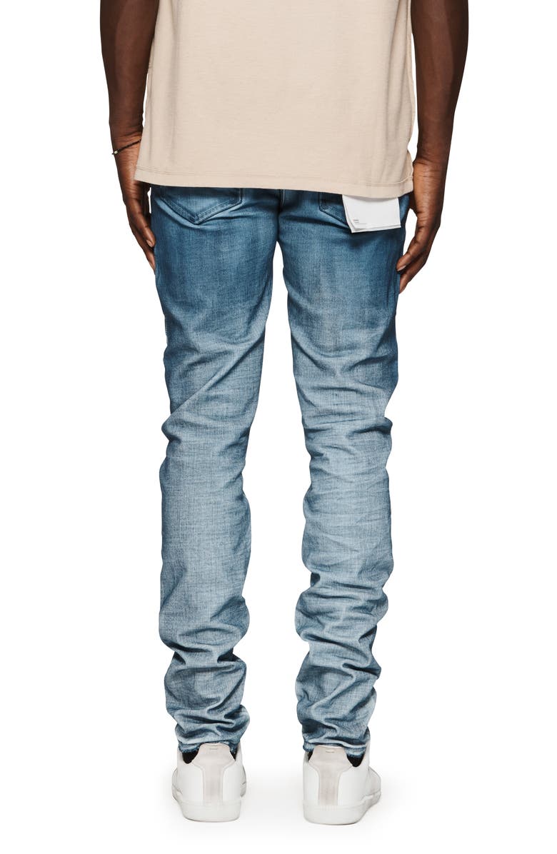 PURPLE BRAND Stained Skinny Jeans, Alternate, color,