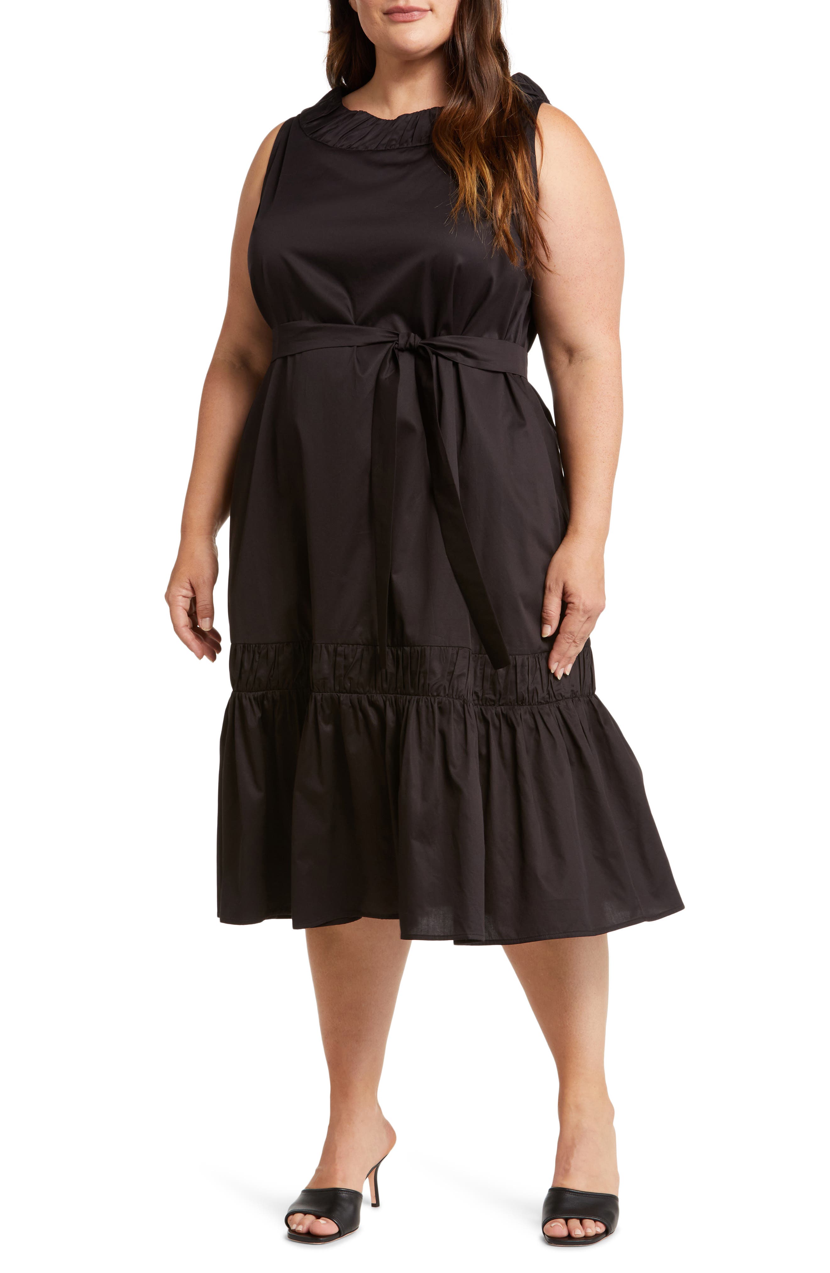 Naveen Belted Midi Dress