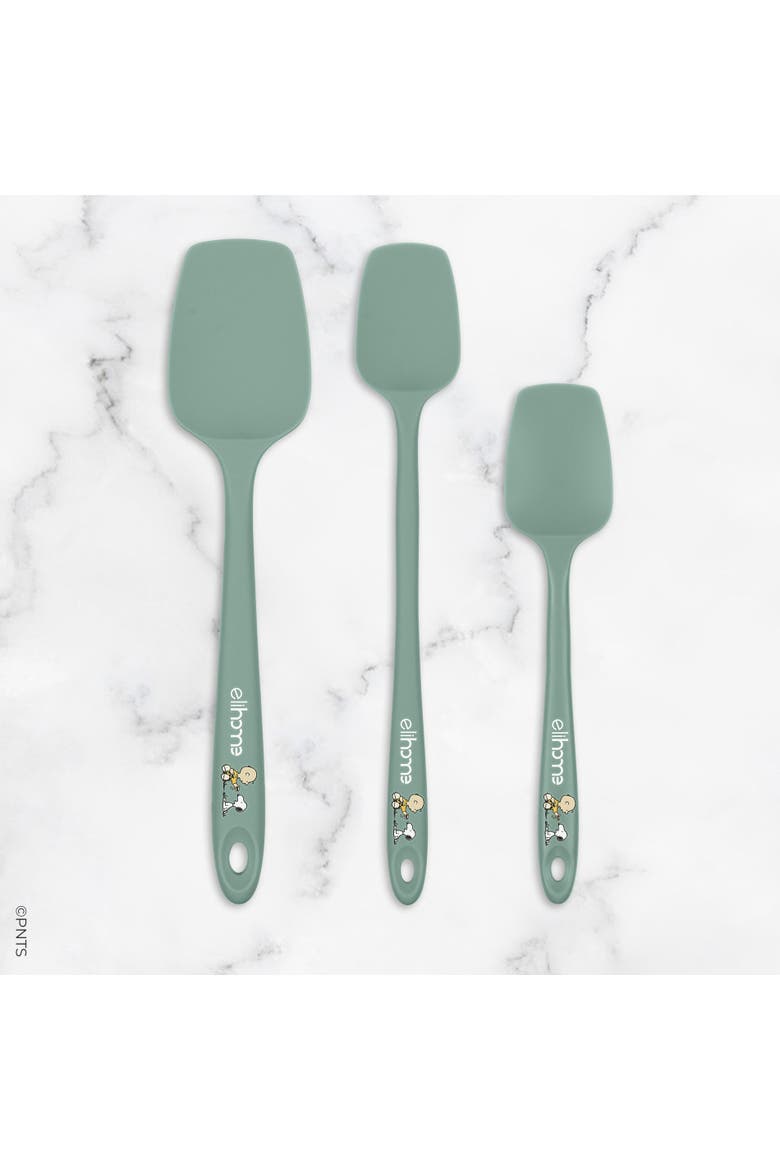 Peanuts 3 Piece Silicone Spoonula Set, Alternate, color, Sage Green