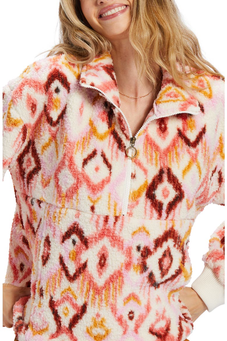 Time Off Fleece Half Zip Pullover, Alternate, color, LAVENDER KISS