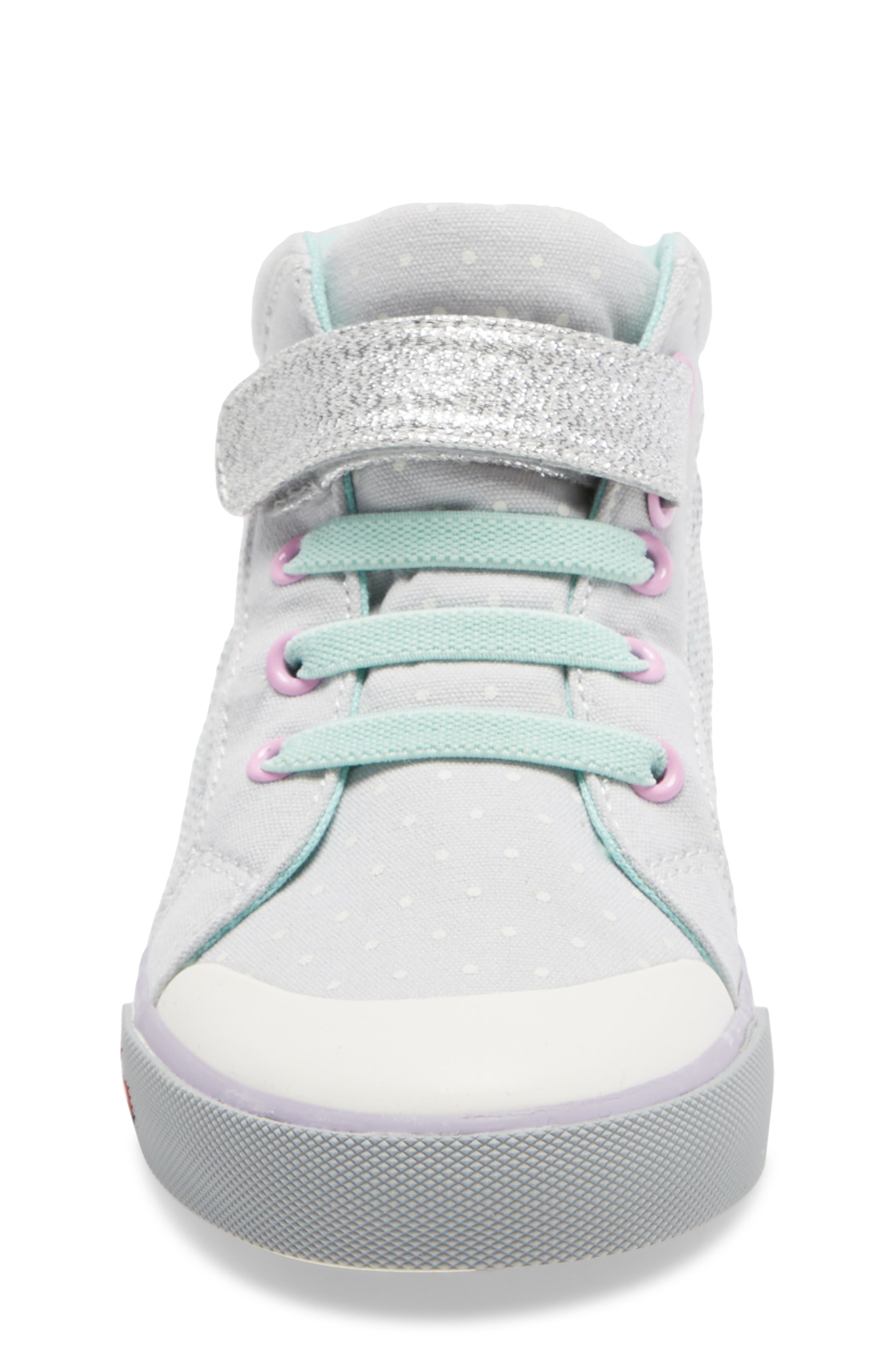 See Kai Run Peyton Sequin Mid Top Sneaker, Alternate, color, 