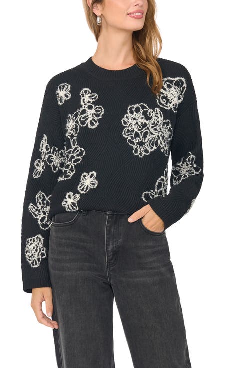 Embroidered Crewneck Sweater