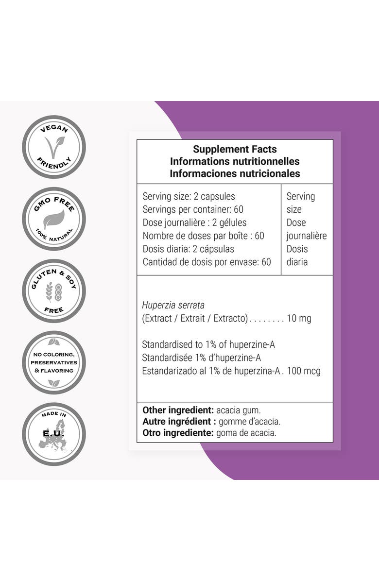 SuperSmart Huperzine-A 100 mcg per Day, Alternate, color, NO COLOR