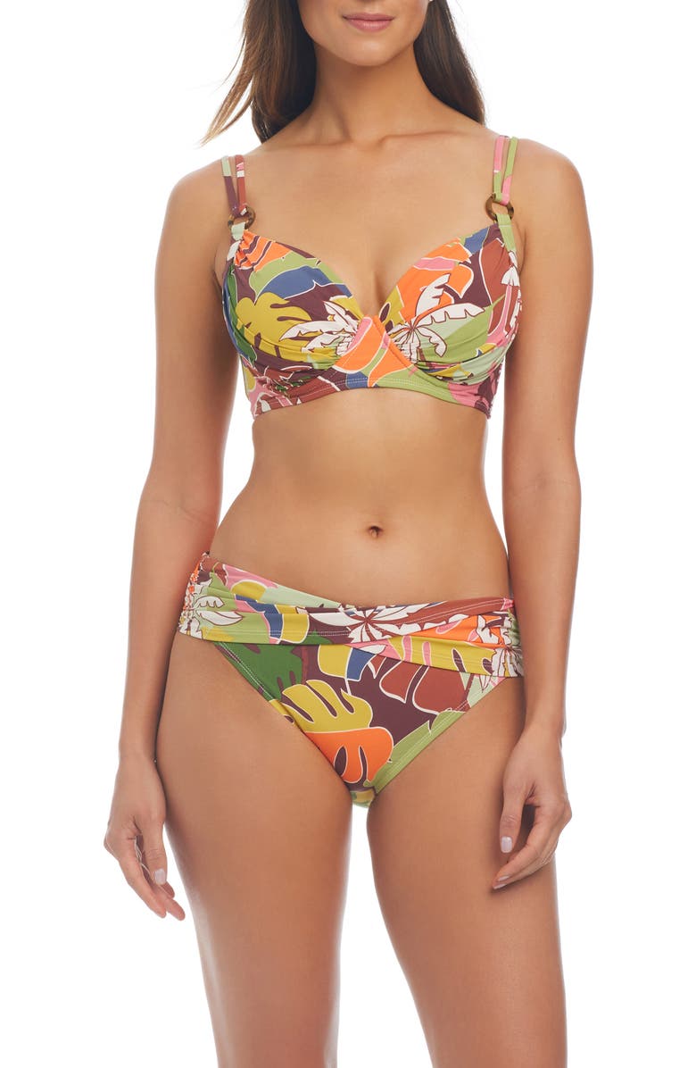 BLEU by Rod Beattie Tropical Underwire Bikini Top, Alternate, color, 