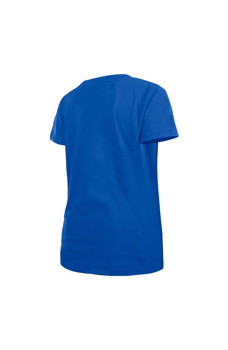 New Era Girls Youth New Era Royal Chicago Cubs Flip Sequin Team V-Neck T-Shirt, Alternate, color, 