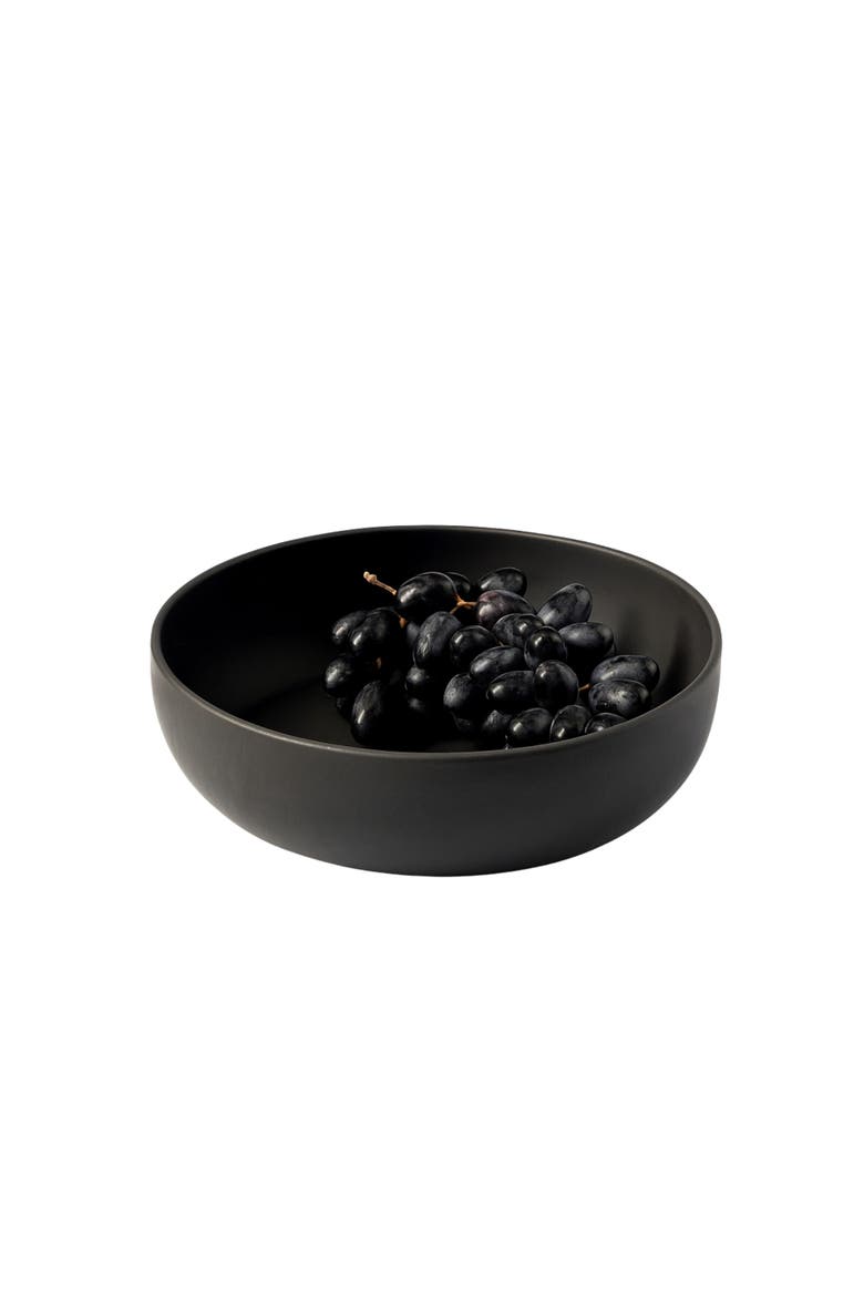Shallow Serving Bowl, Alternate, color, Matte Black