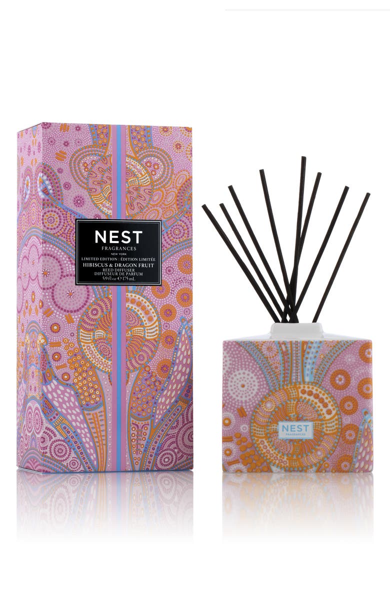NEST New York NEST Fragrances Hibiscus & Dragon Fruit Home Fragrance Diffuser, Main, color, 