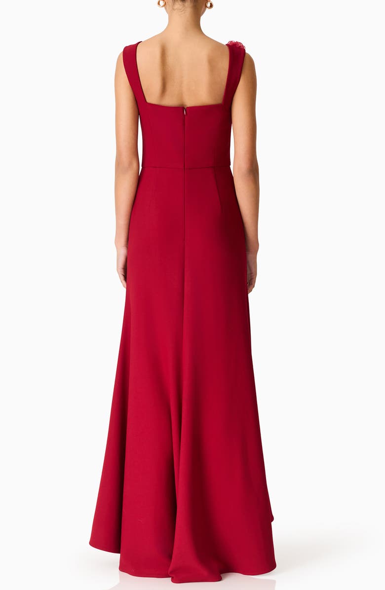 Elliatt Evanora High-Low Gown, Alternate, color, Berry