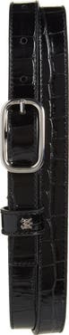 AMIRI Croc Embossed Leather Belt