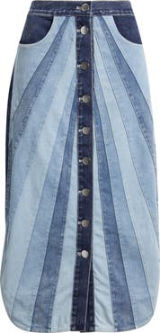 LOVE THE LABEL Apolline Denim Midi Skirt