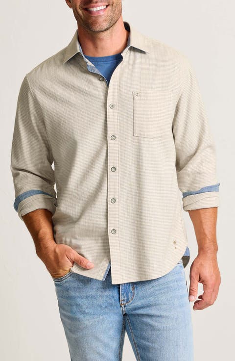 Dorado Stretch Cotton Button-Up Shirt