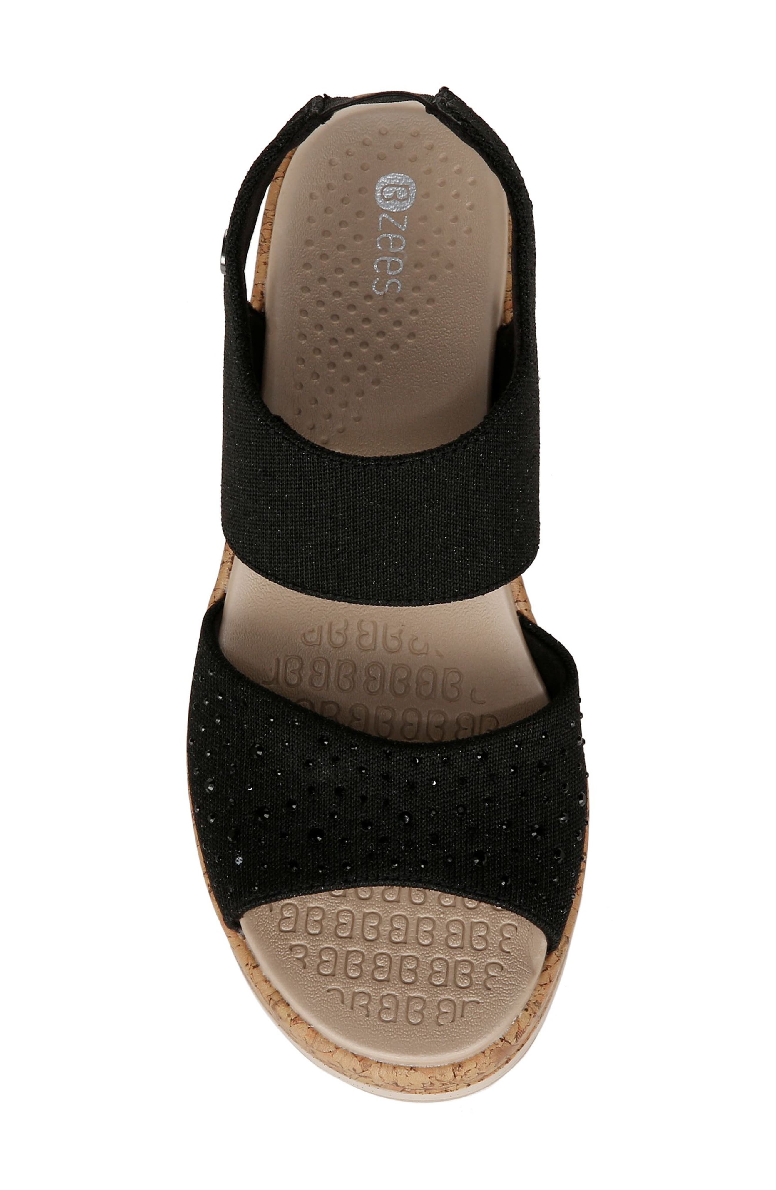 BZees Reveal Crystal Embellished Wedge Sandal, Alternate, color, 