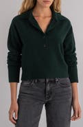 KUT from the Kloth Lilia Boxy Half Button Sweater