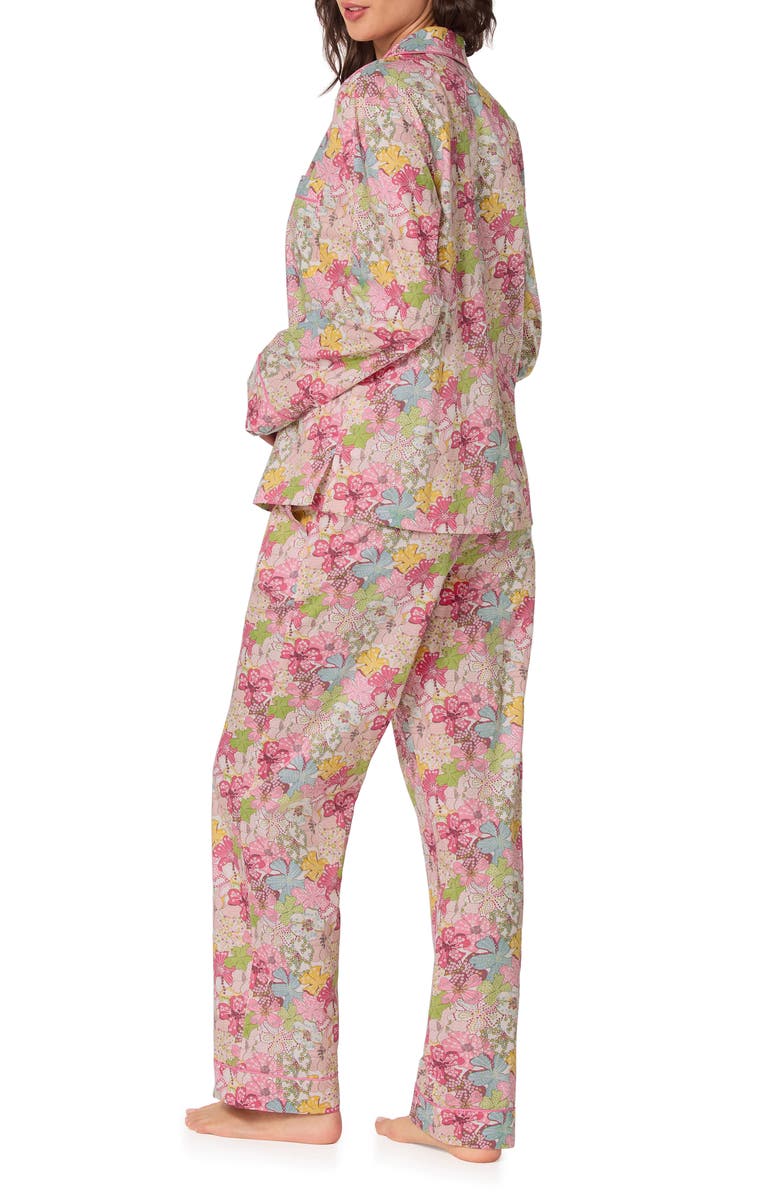 BedHead Pajamas Floral Print Long Sleeve Cotton Jersey Pajamas, Alternate, color, Mauvey