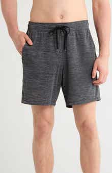 90 DEGREE BY REFLEX Heathered Mesh Active Shorts