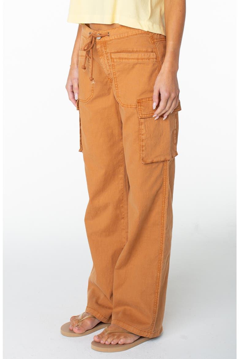 A La Cargo Drawstring Pants, Alternate, color, BRAN