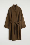COS Oversized Double-faced Wool Shawl Coat